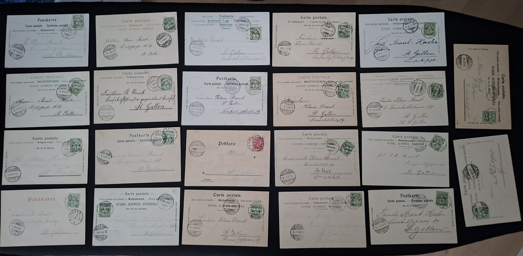 Ansichtskarten: Konvolut Ansichtskarten Schweiz, Orte/Landschaften um 1900 – Gebraucht aus Horw von Benny24 5