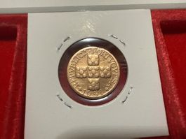 Portugal XX Centavos 1951, seltene Münze!,Eixo Vertical