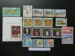 FL 1997 Jahr gestempelt unter 10% Katalog!!!