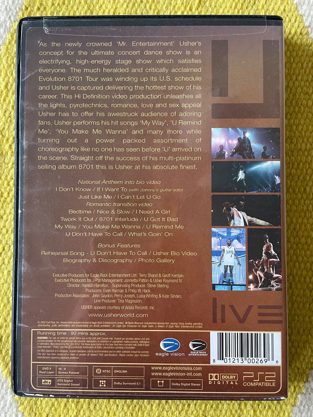 Alle DVDs: USHER-DVD LIVE EVOLUTION 8701 – Gebraucht aus Rorschacherberg von CD-Roli 1