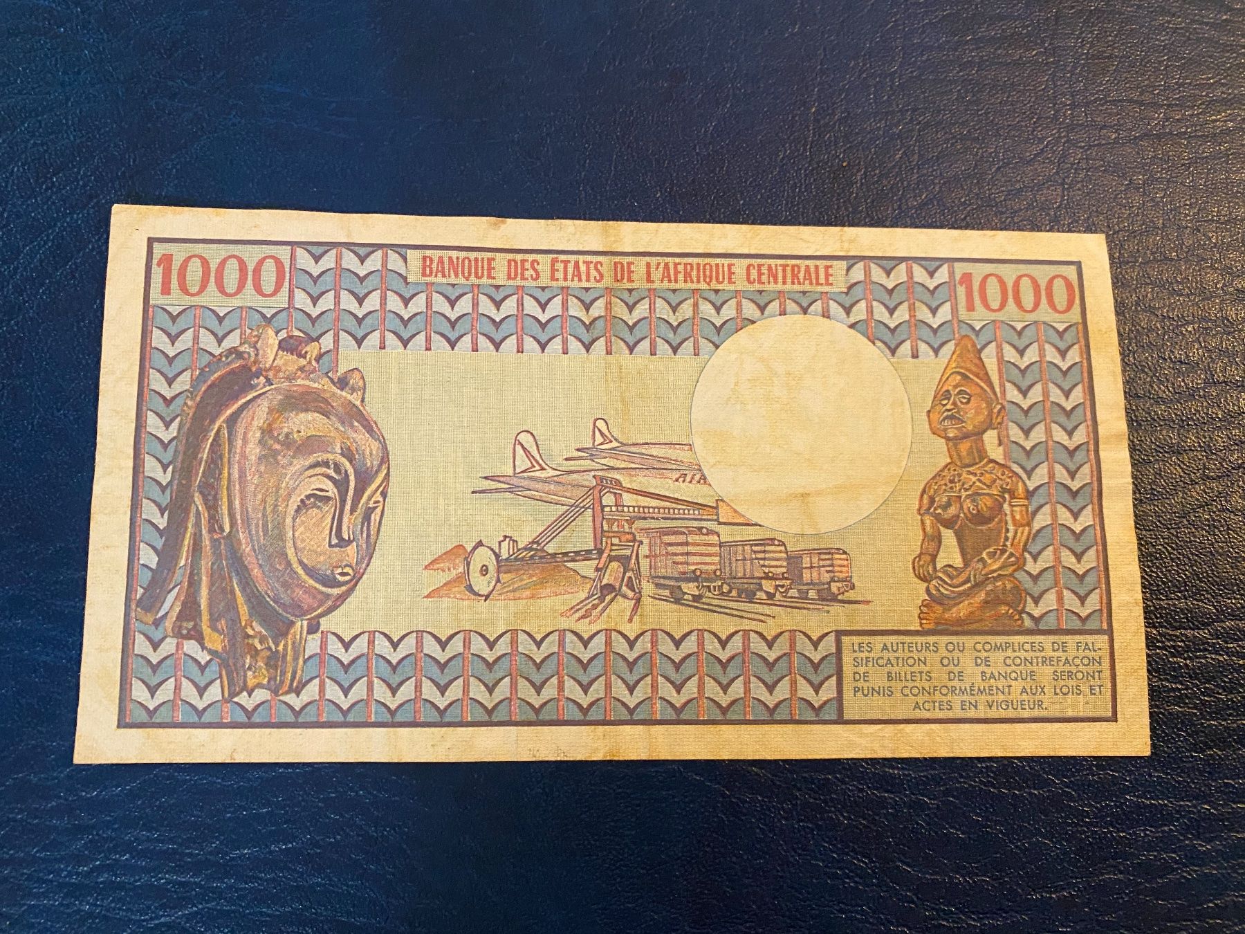 Banknoten: 1978 Cameroon 1000 Francs – Gebraucht aus Dällikon von Woldbanknoten 2