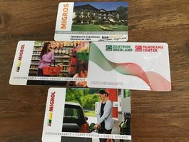 4 Geschenkkarten   f. Sammler