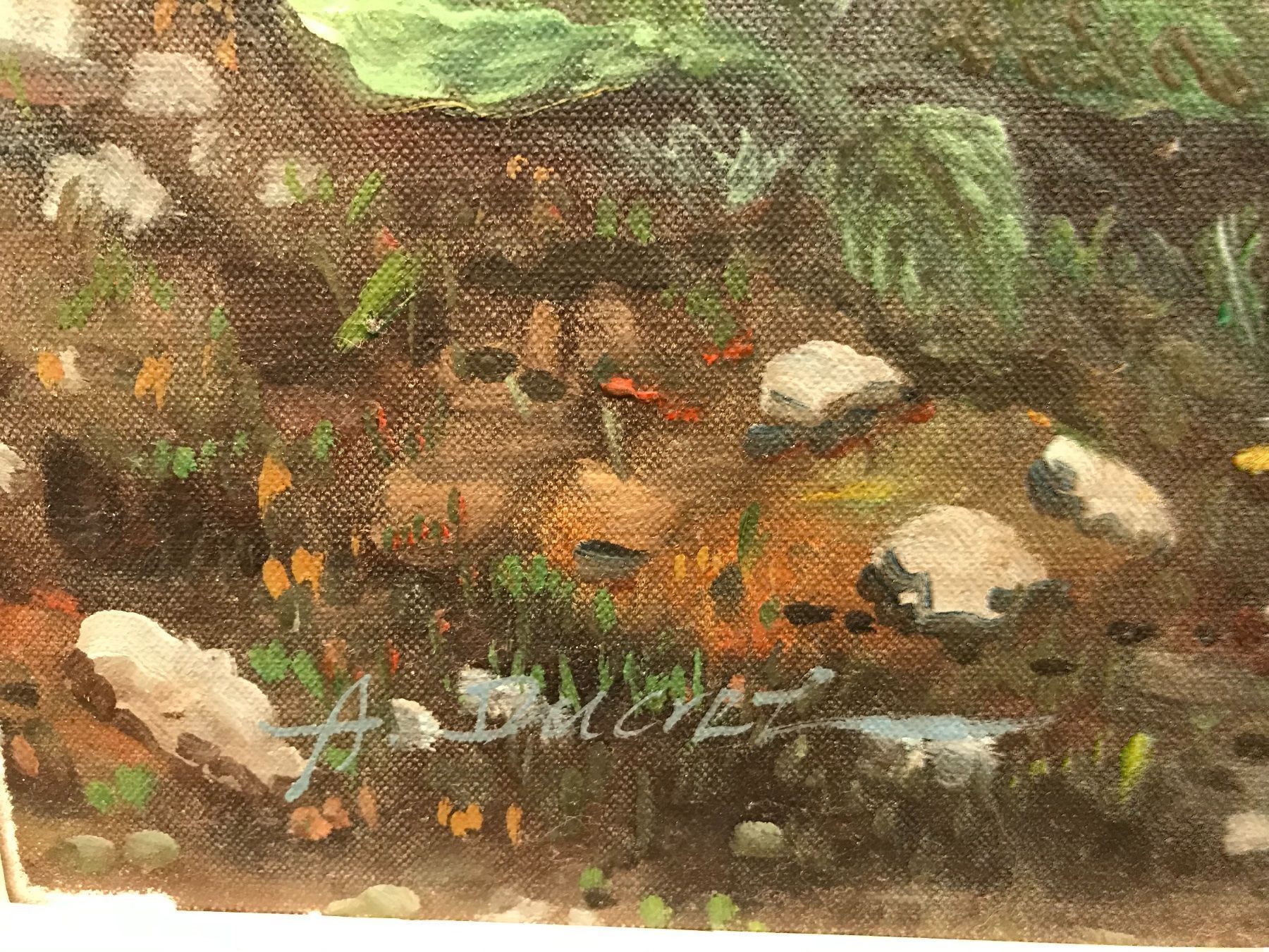 Dipinti: A. Ducret Orig.  Öl a. Lwd. 73x63cm – Usato da Zürich venduto da otomado 6