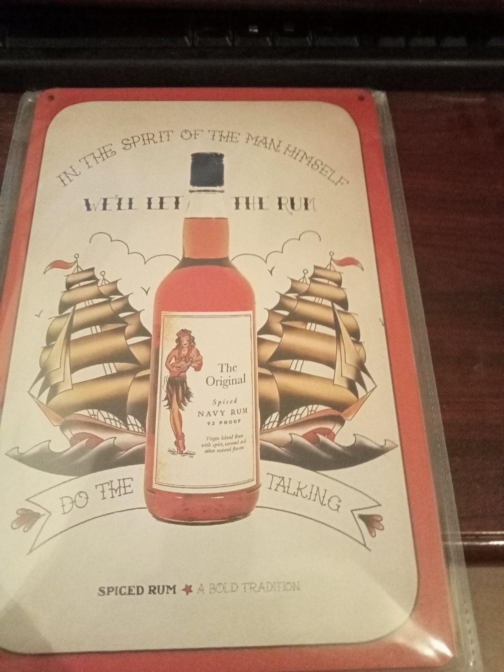 Schilder: Blechschild-THE ORIGINAL SPICED NAVY RUM – Neu und originalverpackt aus Rupperswil von big-one-sale