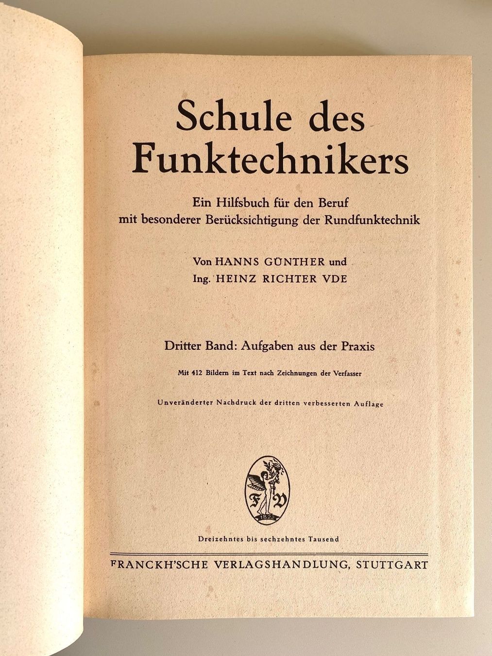 Bücher: Funktechnik: Schule des Funk-Technikers, Günther & Richter – Gebraucht aus Bern von Rares 5
