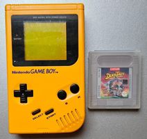 Nintendo Game Boy DMG-01 gelb mit Duck Tales
