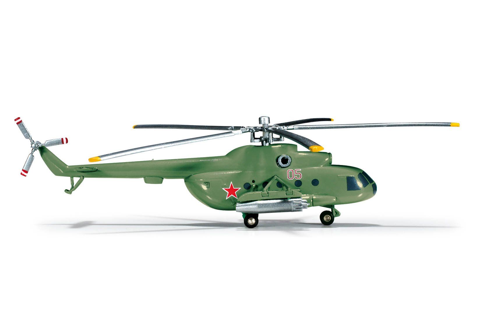 Herpa Modellbausätze & Standmodelle: Hubschrauber Standmodell  Mil Mi-8 Soviet Air Force – Neu und originalverpackt aus Zürich von x24CBR1000
