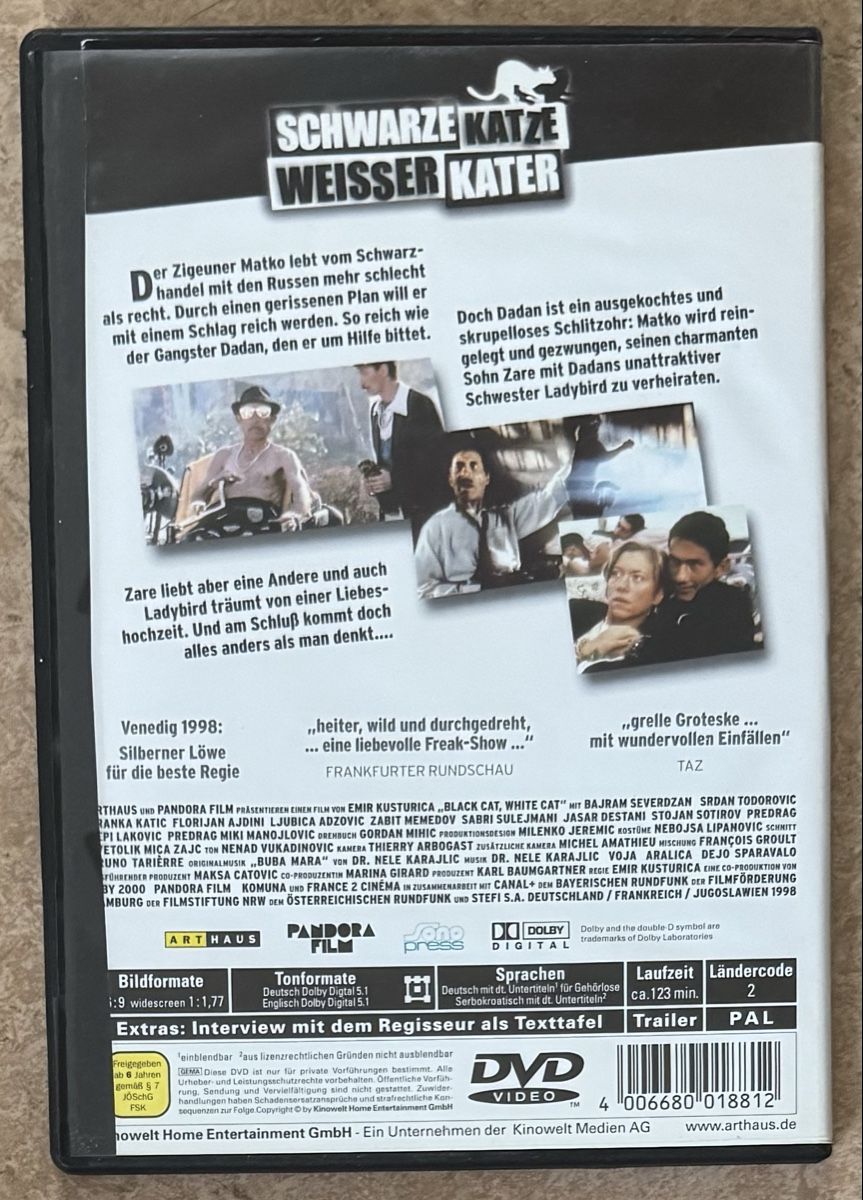 Tutti i DVDs: SCHWARZE KATZE WEISSER KATER – Nuovo (secondo la descrizione) da Dietikon venduto da AndreaSch01 1