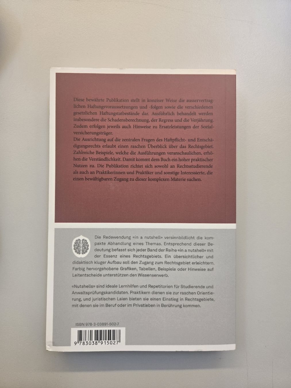 Libri: Haftpflichtrecht in a nutshell, 3. Auflage, DIEKE – Nuovo (secondo la descrizione) da Weinfelden venduto da lexamo94 1