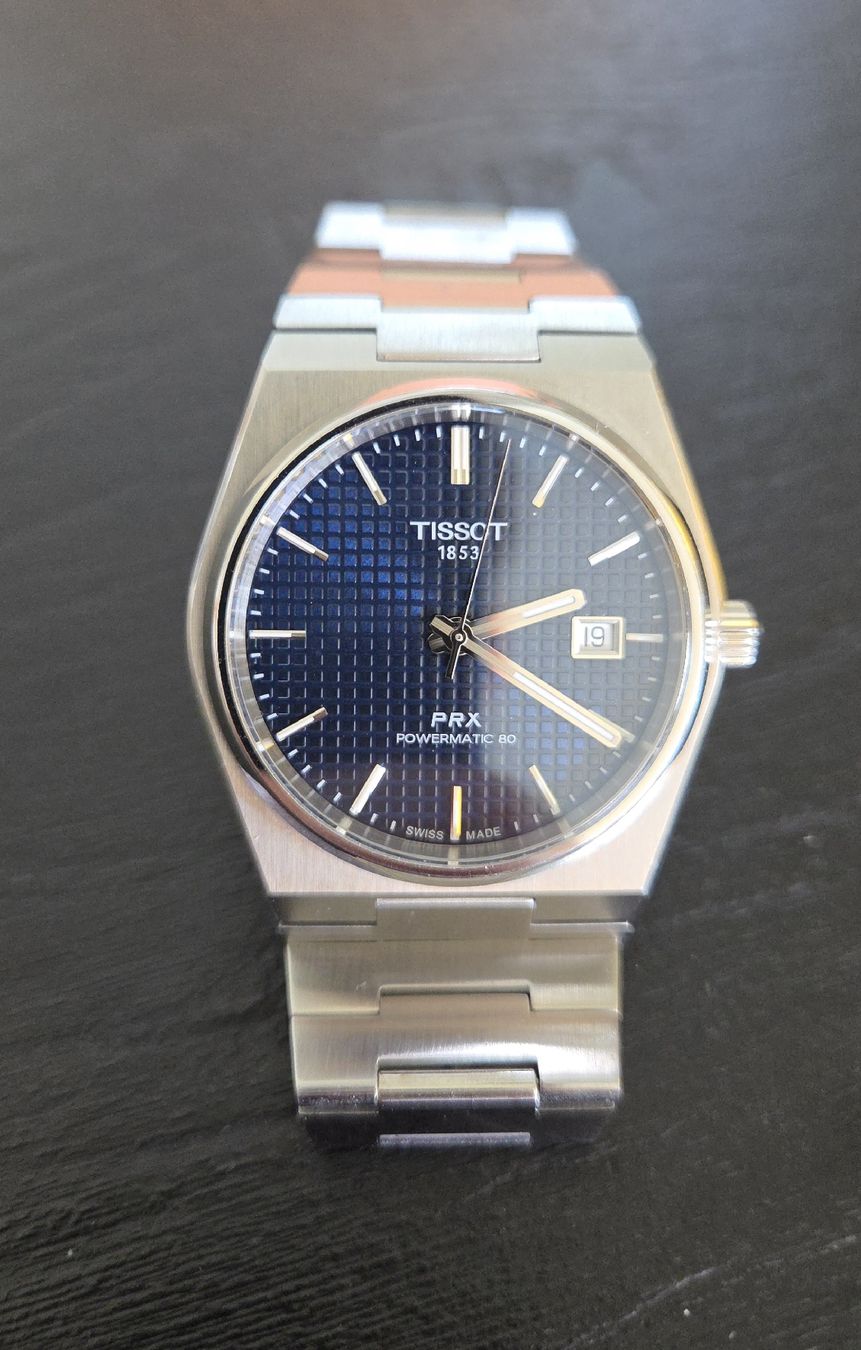 Tissot Orologi: Tissot PRX Powermatic 80 Blau, 40mm – Usato da Mellingen venduto da Moss28