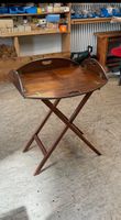 Englischer antiker  Butlers-Tray Tablett-Tisch, Top Zustand!