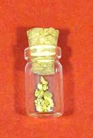 10 natürliche Gold Nuggets Alaska in Fläschchen *Geschenk*