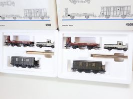 Märklin 2 x Bauzug Wagen Set 4509 - Top Zustand selten