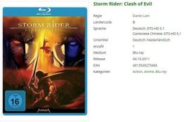 Storm Rider: Clash of Evil (Bluray)