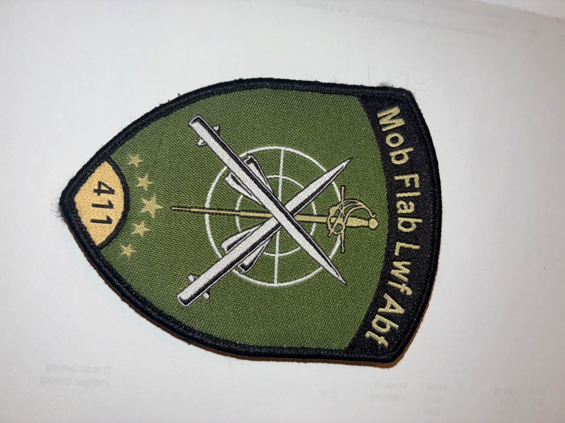 Schweizer Armee Patches: Klett Mob Flab Lwf Abt 411 – Gebraucht aus Oberiberg von reimet