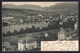 Aarau, Totalansicht aus der Vogelschau