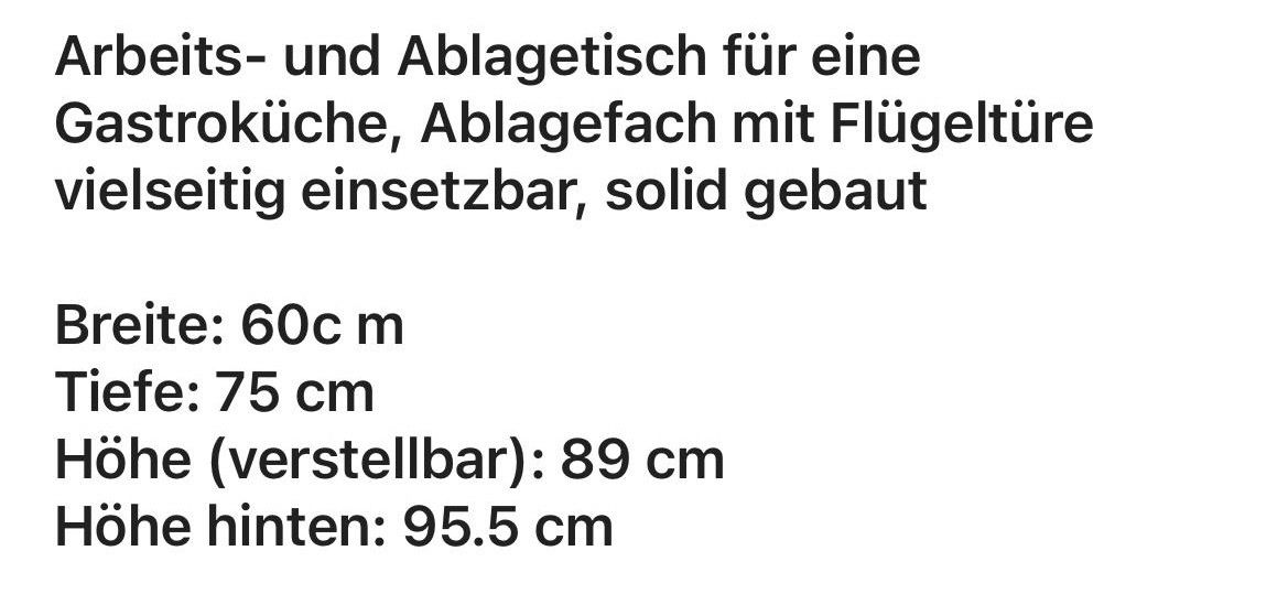Tavoli: Gastromöbel  Tisch – Usato da Frauenfeld venduto da Waldtaube53 1