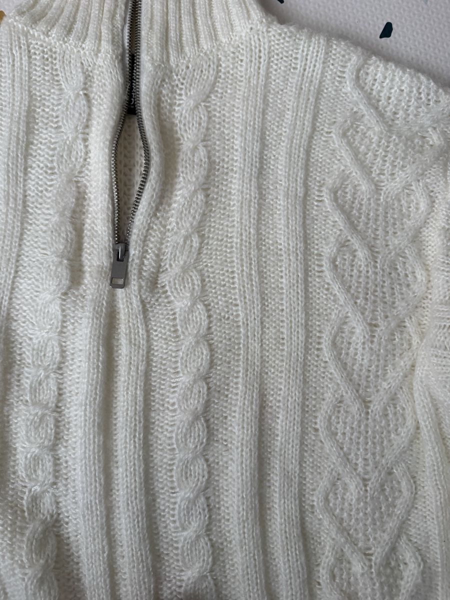 H&M Maglioni & Felpe: H&M Divided Strickpullover, XS, Weiss, Winter Pulli! – Nuovo (secondo la descrizione) da Arbon venduto da leu_g29t 1