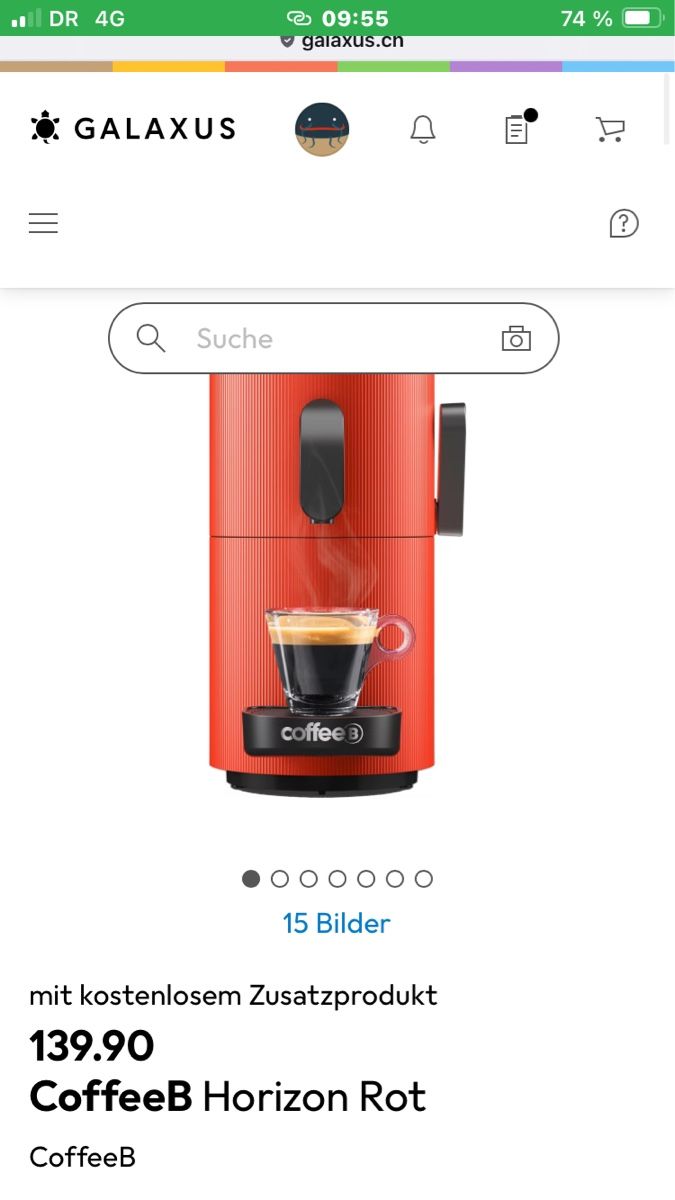 Coffee B Macchine per caffè & Macchine per espresso: CoffeeB Horizon Kaffeemaschine – Nuovo (secondo la descrizione) da Winterthur venduto da Lola_Schweber 5
