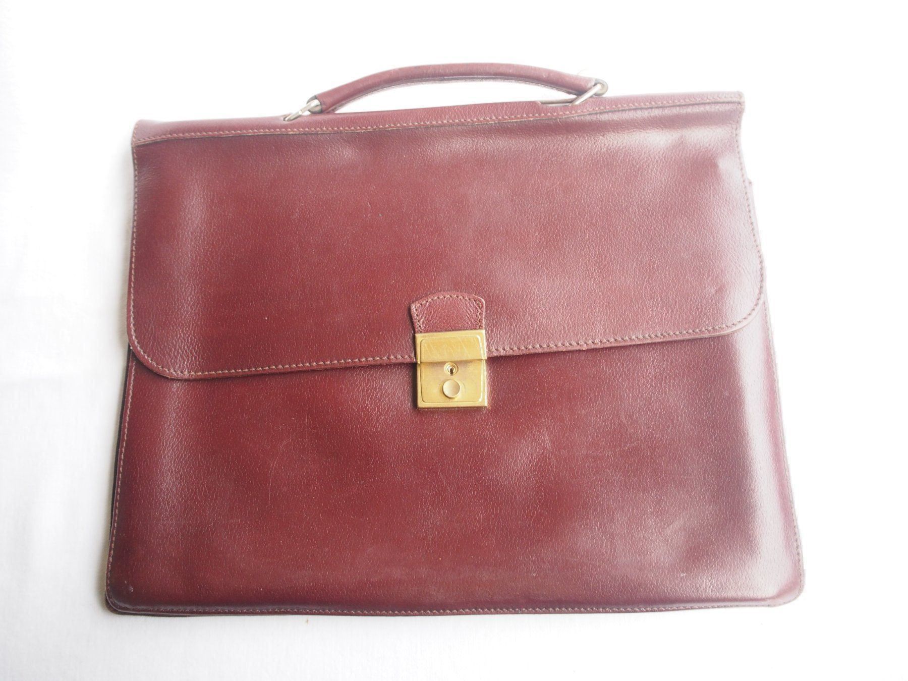 Reisekoffer: serviette en cuir vintage. – Gebraucht aus Meyrin von SRemka
