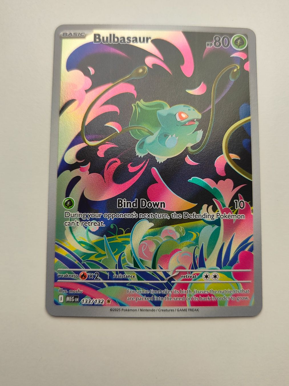 Pokémon Sammelbilder & Trading cards: Pokemon Bulbasaur Illustration Rare Mega Evolution – Gebraucht aus Thalwil von FigurenFreunde
