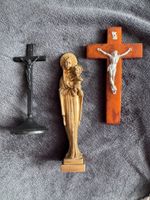 Konvolut religiöse Figuren und Kruzifixe gebraucht