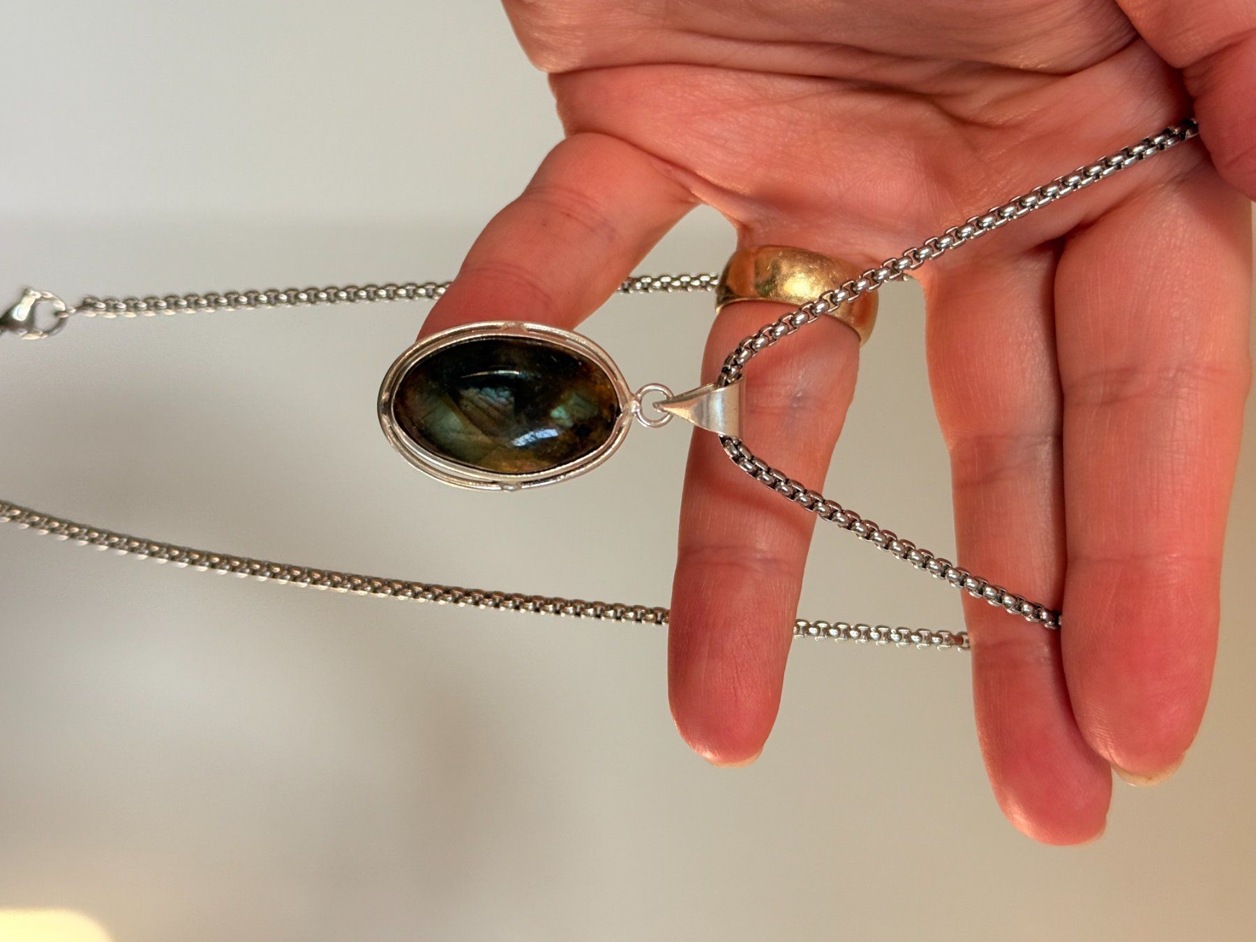 Ketten: Collier labradorite  - Élégance & Mystère ✨ – Neu und originalverpackt aus Genève von AGBERG 5