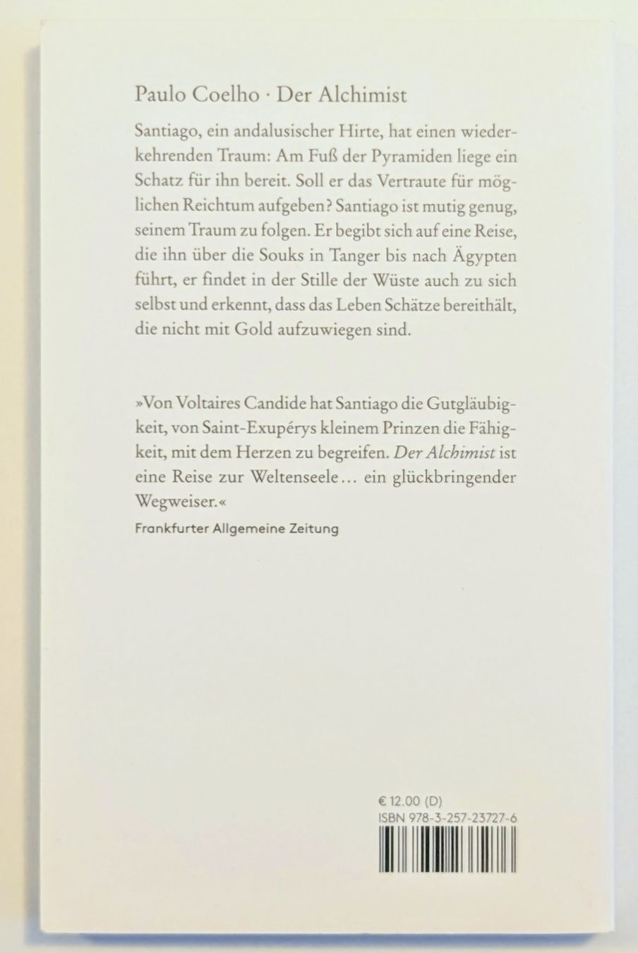 Livres: Der Alchimist - Paulo Coelho – Neuf (Voir description) à Wängi par ABIZONE-86 1