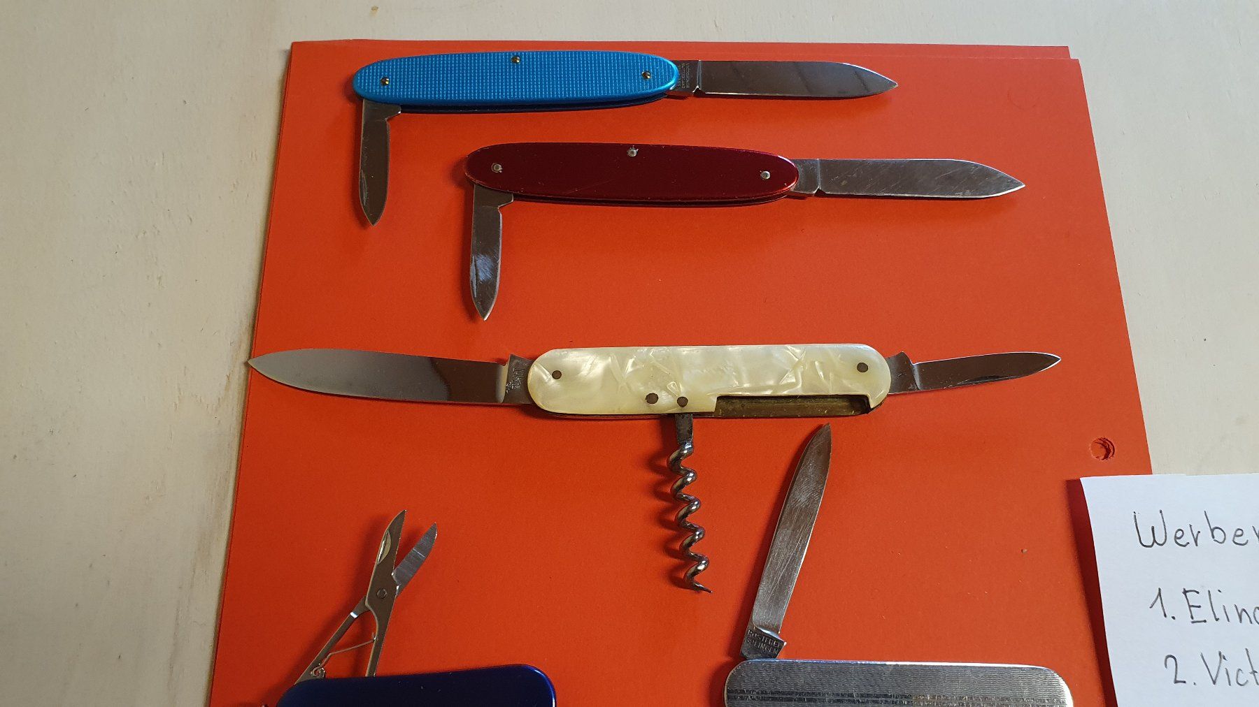 Coltelli tascabile: Werbemesser Konvolut 6 Stück – Usato da Richigen venduto da Auerhahn11 4
