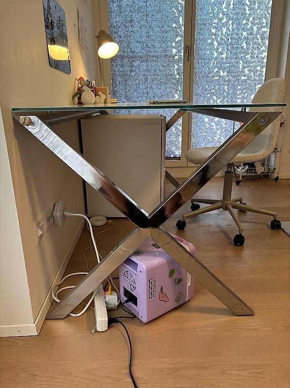 Scrivanie: Design-Schreibtisch Glas/Chrom, 160×80 cm – Usato da Zürich venduto da rem_8v6m 3