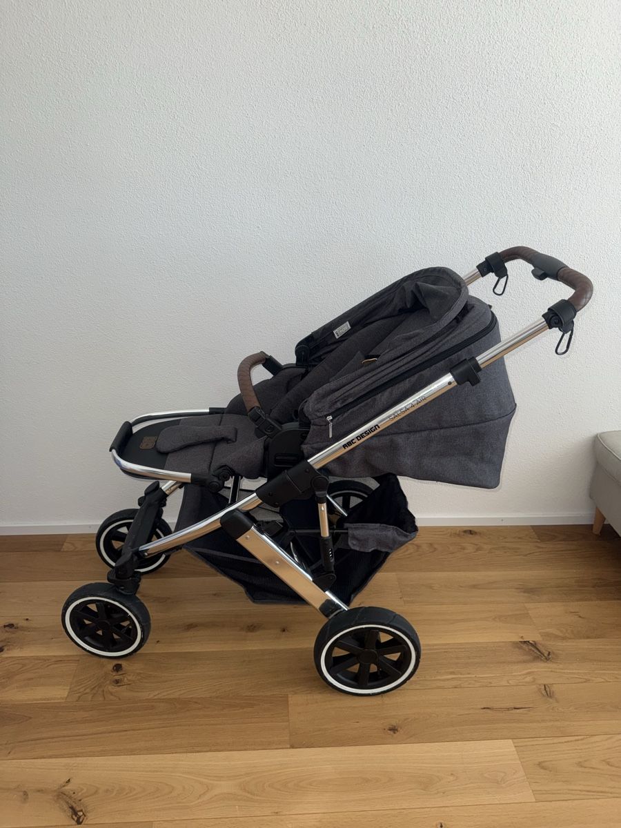 ABC Design Kinderwagen: Kinderwagen ABC Design Salsa 4 Air dunkelgrau – Gebraucht aus Birr von bbk26