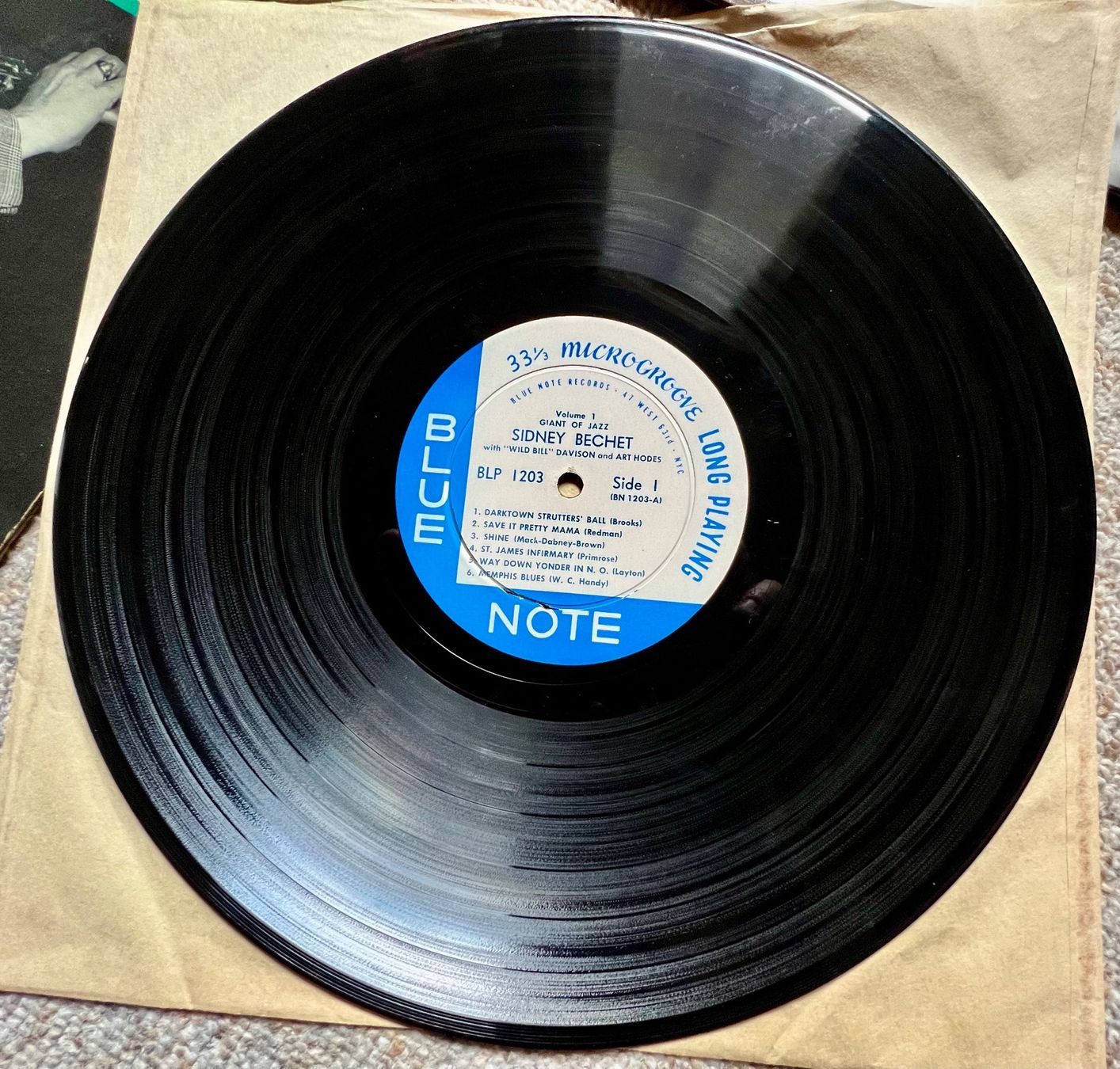 Dischi in vinile: 6 LPs SINDNEY BECHET: BLUE NOTE 1203 - BECHET - MEZZROW... – Usato da Unterseen venduto da vinylmore 1