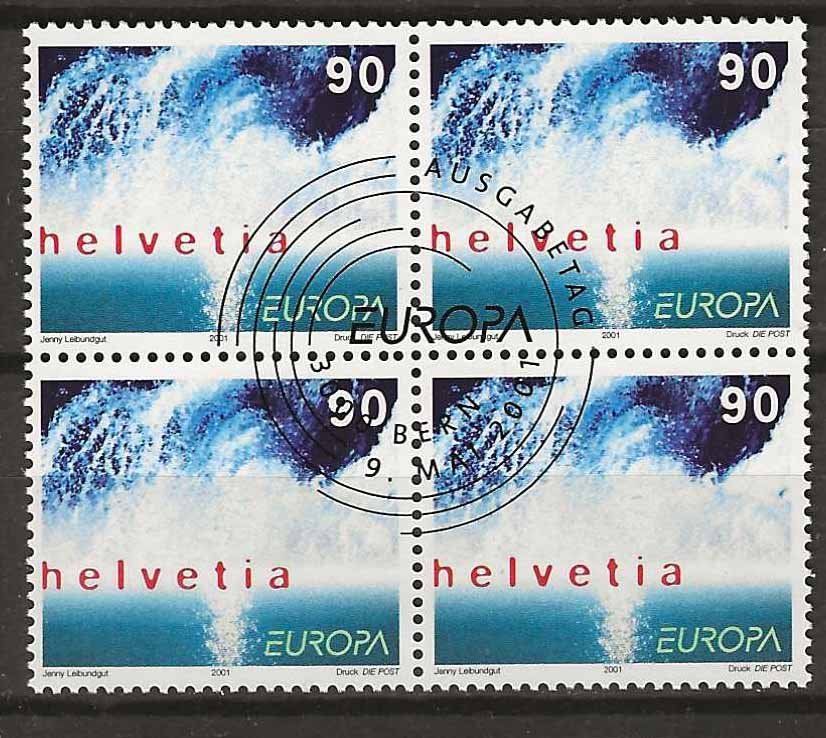 Tutti i francobolli: B1022 - Europa 2001 B4 1er jour – Usato da Trélex venduto da Phil_Albert