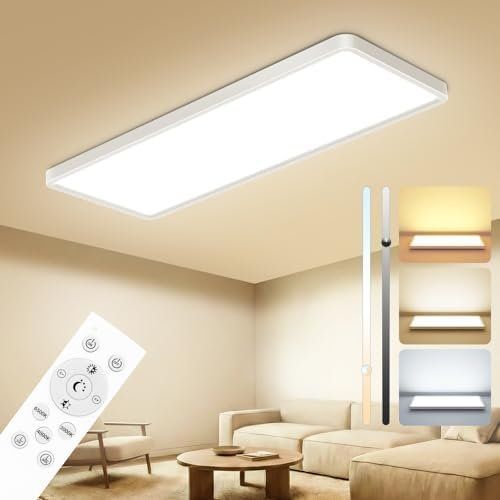Lustres & lampes de plafonds: LED Deckenleuchte Flach 58x20cm 3500LM Deckenlampe Dimmbar – Neuf avec emballage d'origine à Hundwil par pak_7zvn 1