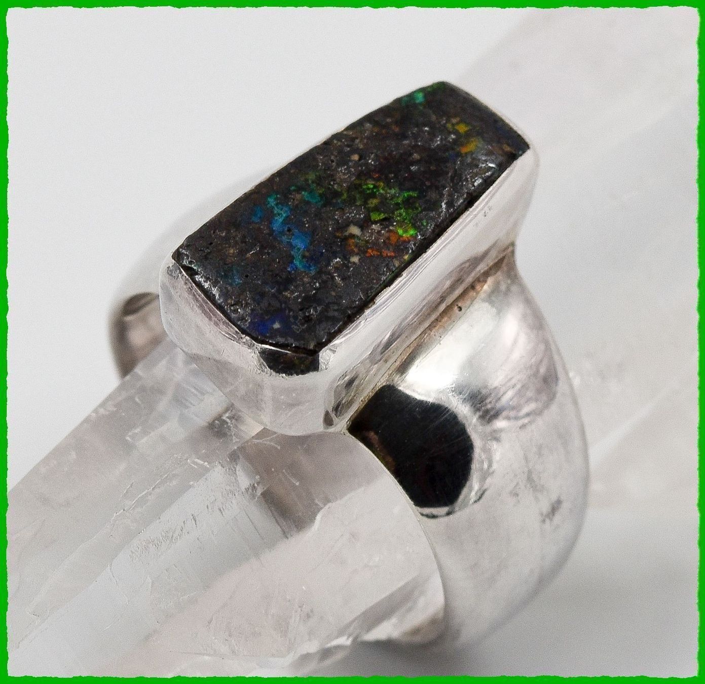Anelli: ♛ Boulder-Opal 925 Silberring – Nuovo e nell'imballaggio originale da Oberglatt ZH venduto da Hot-Spot 1