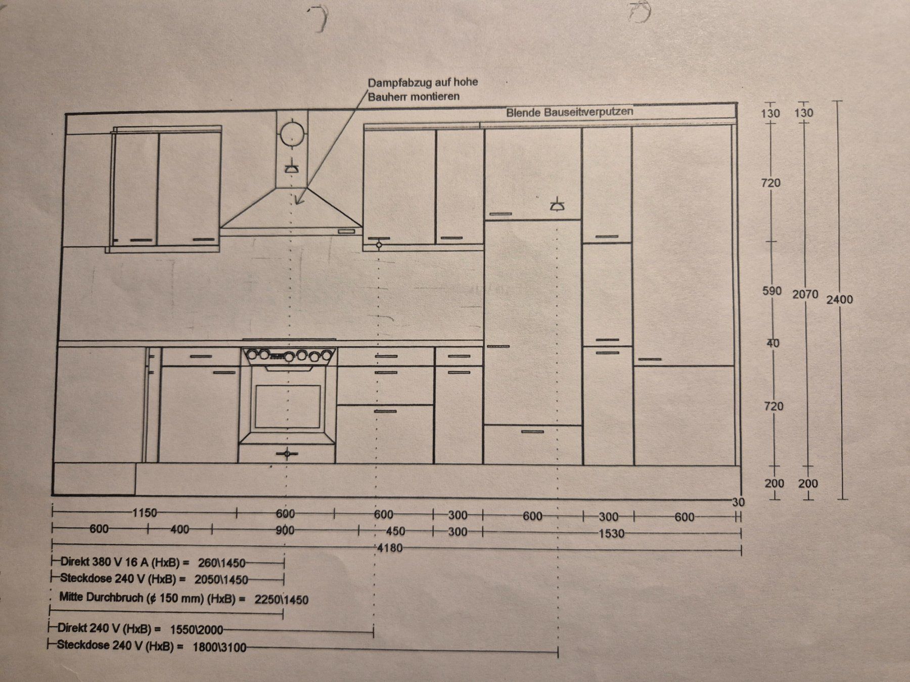 Cucine complete: Küche in Holzoptik – Usato da Schaffhausen venduto da petzibi 4