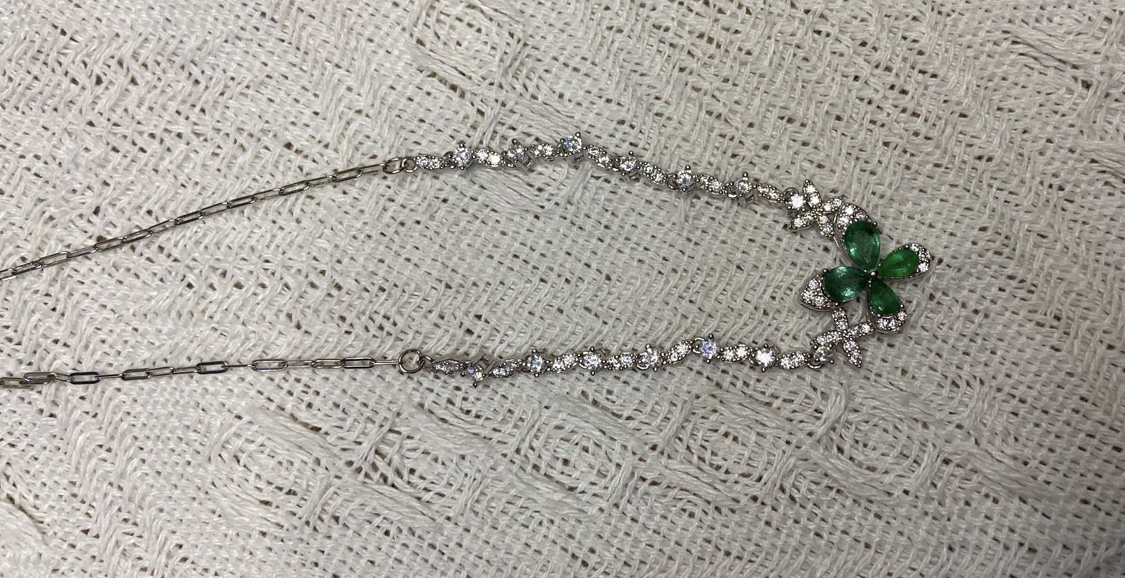 Catenine: Echte Smaragd Collier aus Silber 925 Kette neu – Nuovo (secondo la descrizione) da St. Gallen venduto da GIULESGG 5