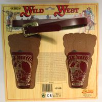 Cowboy Western Pistolengurt für 2 Pistolen, neu