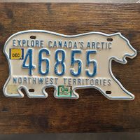  🇨🇦 Autoschild, Northwest Territories 46855 - Kanada