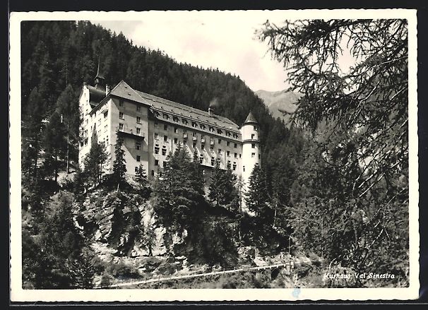 Cartoline postali: Sent, Blick auf das Kurhaus Val Sinestra – Usato da Berlin venduto da bartko-reher