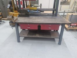 Werkbank mit Handhebelschere