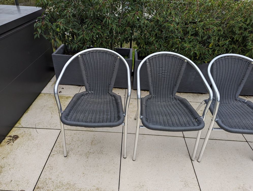 Hochwertige AluFlechtstühle, Gartenstühle Kaufen auf Ricardo