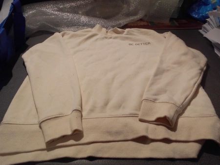 Pullover Grösse XS, Amisu, beige, Aufschrift