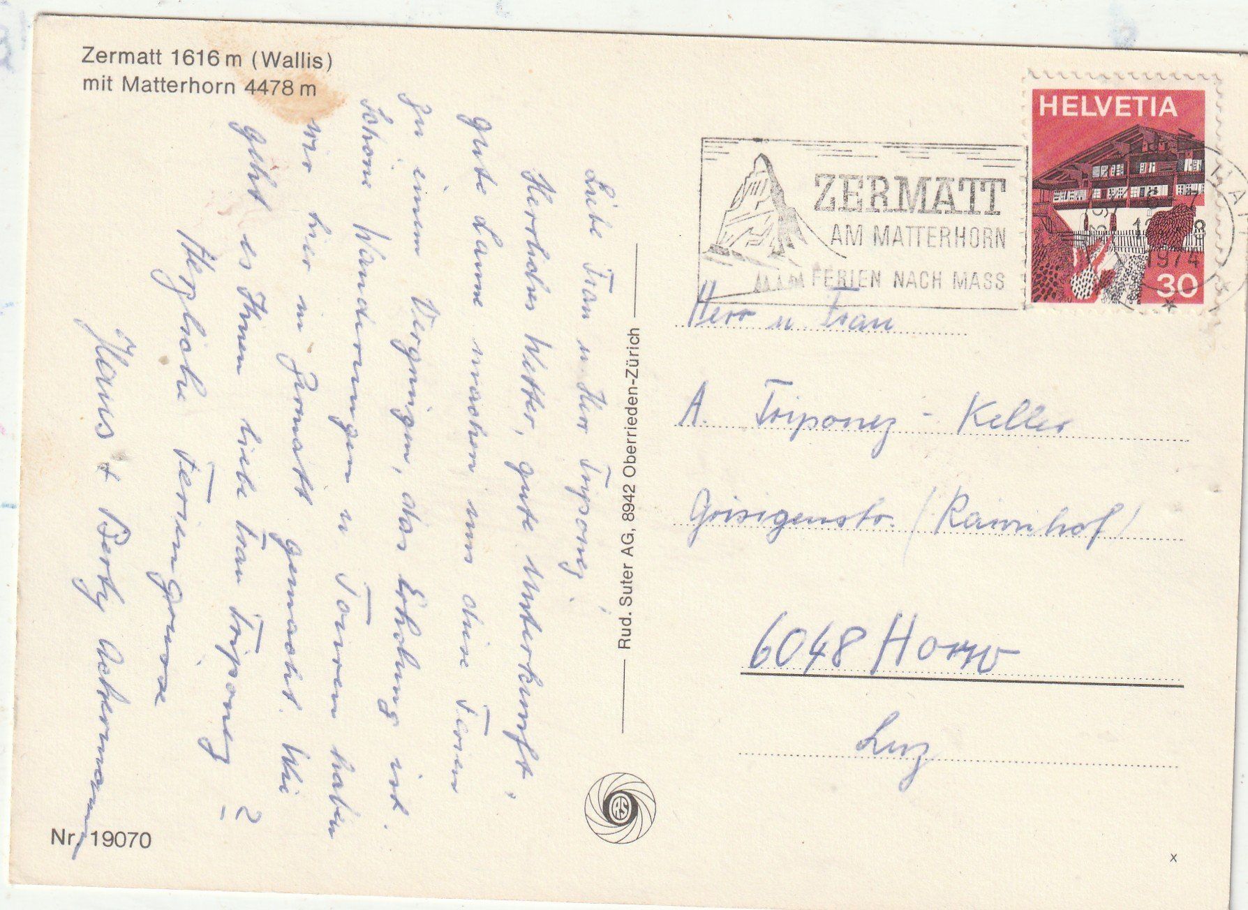 Cartoline postali: 4 Karten mit den Matterhorn – Usato da Lumbrein venduto da made02 6