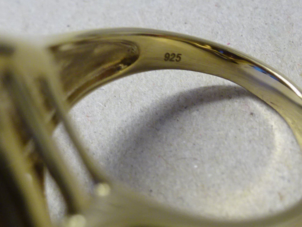 Anelli: Rauquarz Avantgard Ring - 925 Silber vg. – Nuovo (secondo la descrizione) da Esslingen venduto da eintagammeer 7