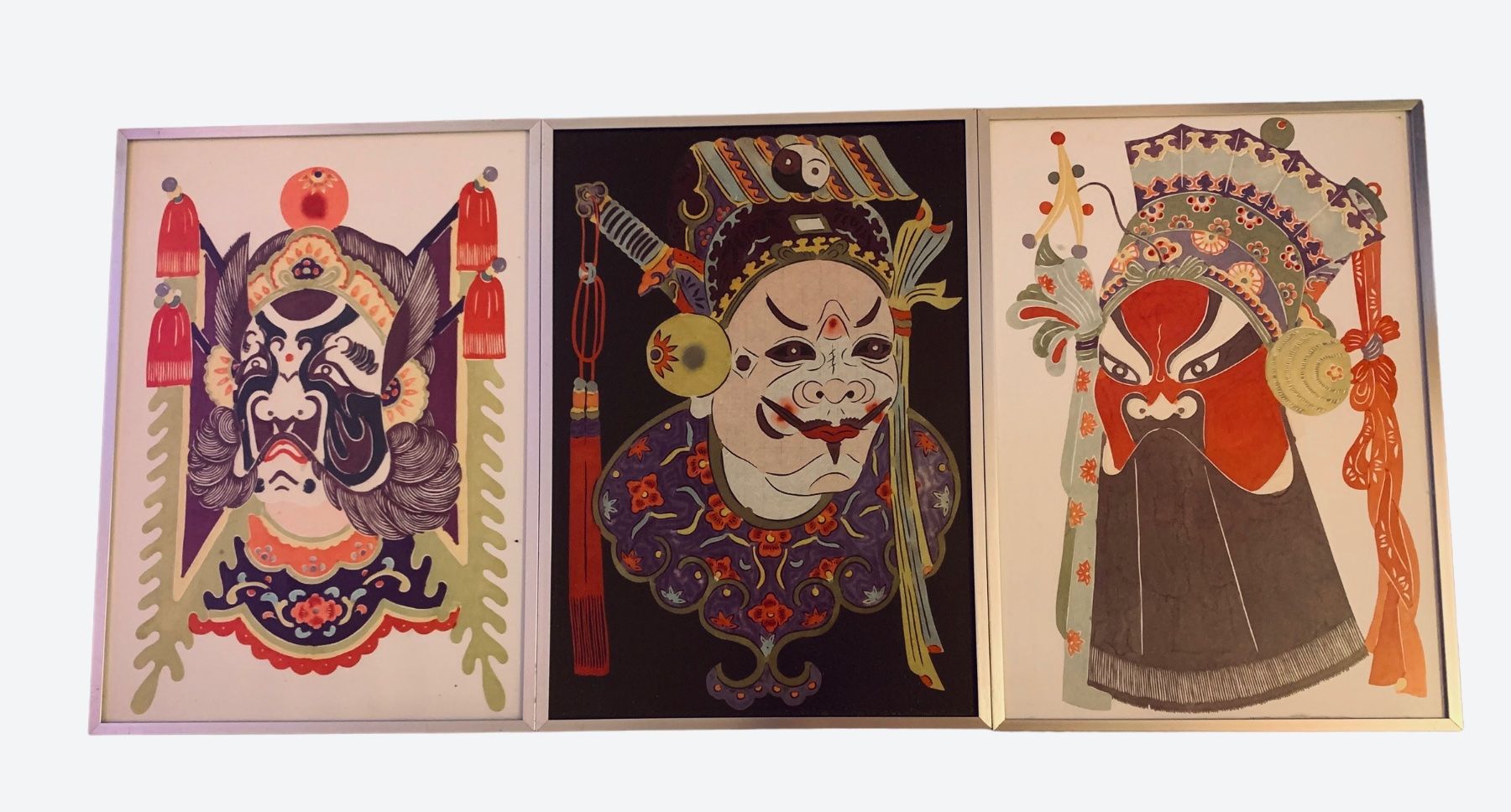 Grafica & Litografie: 3 filigrane chinesische Scherenschnitte – Nuovo (secondo la descrizione) da Zuerich venduto da Koralle8