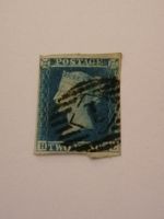 Two pence blue 1841, Platte 4