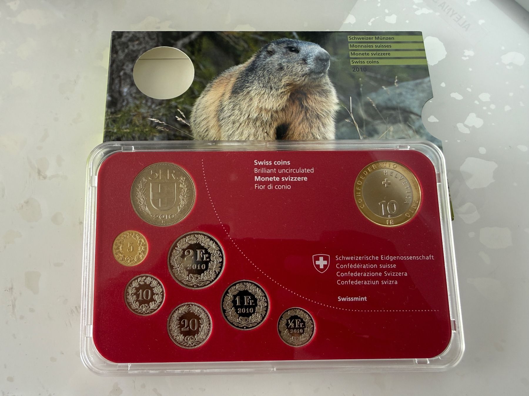 Tutti le monete: Schweizer Münzsatz 2010  Stempelglanz – Nuovo (secondo la descrizione) da Wallisellen venduto da SWISS_SILVER1 2