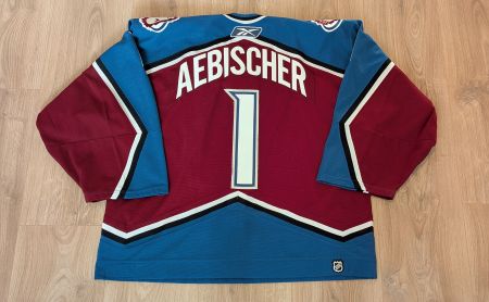 DAVID AEBISCHER GAME WORN JERSEY 2005-06 COLORADO AVALANCHE