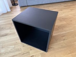 Würfel Regal / Nachttisch schwarz 40x40x33 cm